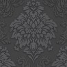Papeldecor|Black damask Wallpaper with shine and textures|Wallpaper
