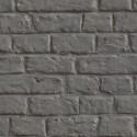 Papeldecor|Papel pintado ladrillo gris oscuro pintado|Imitacion Ladrillo