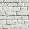Papeldecor|Wallpaper white and gray painted brick|Brick Imitation