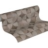 Papeldecor|Papier Peint mosaïque bois moderne gris|Imitation Bois