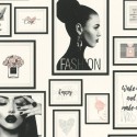 Papeldecor|Papier Peint collage vintage blanc crème|Papier Peint