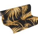 Papeldecor|Papier Peint tropical plantes bambou doré brillant|Papier Peint
