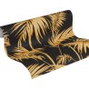 Papeldecor|Papel Pintado tropical plantas bambú dorado brillo|Papel Pintado