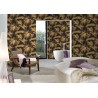 Papeldecor|Wallpaper tropical plants golden bamboo shine|Wallpaper