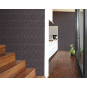 Grandeco|Papier peint géométrique moderne cercles gris noir|Papier Peint 2