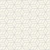 Papeldecor|Tapete geometrisch glänzend beige und silberfarben|Tapeten