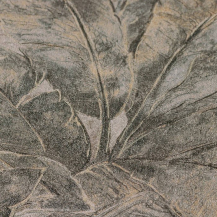 Papel Pintado hojas grandes tropicales marrón -  219-1950