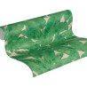 Papel Pintado hojas grandes tropicales verde y dorado -  219-1952