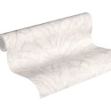 Papeldecor|Papier Peint grandes feuilles tropicales blanc crème|Papier Peint