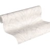Papeldecor|Wallpaper large tropical cream white leaves|Wallpaper