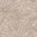Papeldecor|Papel Pintado hojas grandes tropicales beige y dorado|Papel Pintado
