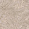 Papeldecor|Papel Pintado hojas grandes tropicales beige y dorado|Papel Pintado