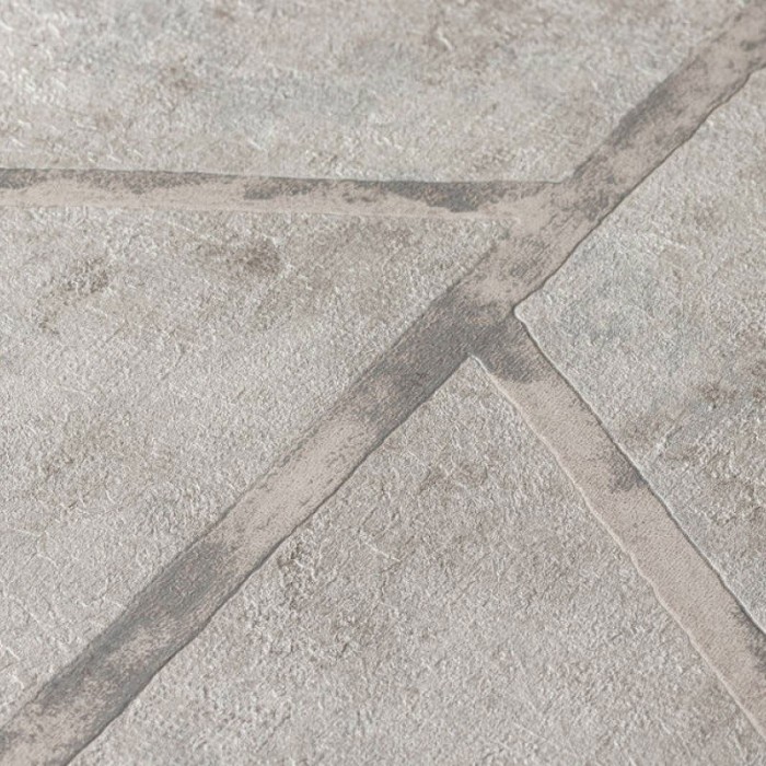 Papeldecor|Papel Pintado efecto hormigón geométrico gris|Papel Pintado