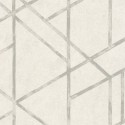 Papeldecor|Tapete geometrischer Beton-Effekt in Weiß und Silber|Tapeten