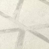 Papeldecor|Tapete geometrischer Beton-Effekt in Weiß und Silber|Tapeten
