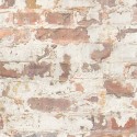 Papeldecor|Wallpaper brown brick with plaster|Brick Imitation