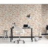 Papeldecor|Wallpaper brown brick with plaster|Brick Imitation