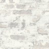 Papeldecor|Papier Peint brique grise et blanche avec plâtre|Imitation Brique