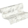 Papel pintado ladrillo gris y blanco con yeso -  219-1962