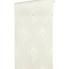 Papeldecor|Papier peint plumes de paon blanc brillant|Papier Peint