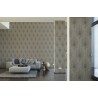 Papeldecor|Pfauenfedertapete super elegant Braun und Grau|Lederimitat