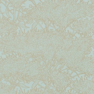 Caselio|Emerald green watercolor forest wallpaper|Floral