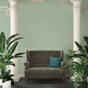 Caselio|Emerald green watercolor forest wallpaper|Floral 2