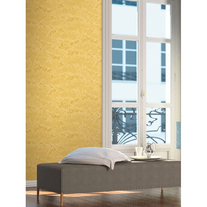 Papeldecor|Papel pintado plantas silvestres y árboles amarillo|Papel Pintado