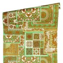 Papeldecor|Barock-Collage-Tapete im modernen klassischen Stil in Grün und Gold|Tapeten