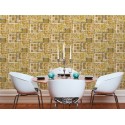 Papeldecor|Papel pintado collage barroco estilo clásico moderno dorado|Papel Pintado