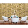 Papeldecor|Papel pintado collage barroco estilo clásico moderno dorado|Papel Pintado