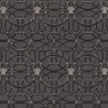 Papeldecor|Metallic circles wallpaper in classic baroque style, black and grey|Wallpaper
