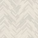 Papeldecor|Carved wood wallpaper in herringbone pattern, grey with shine|Wood Imitation