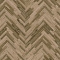 Papeldecor|Papier peint bois sculpté en motif chevron brun|Imitation Bois