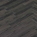Papeldecor|Geschnitzte Holztapete im Fischgrätenmuster in Grau und Schwarz|Holzimitat