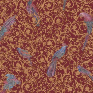 Casamance|Ethno Tapete braun Textilmosaik|Hochwertige