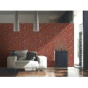 Papeldecor|Klassische Barocktapete mit Vögeln und Ornamenten in Rot und Gold|Tapeten