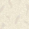 Papeldecor|Classic baroque wallpaper with birds and cream white ornaments|Wallpaper