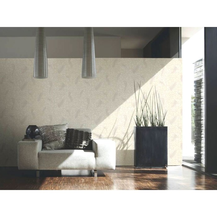 Papeldecor|Papel pintado clásico barroco con pájaros y ornamentos blanco crema|Papel Pintado