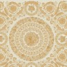 Papeldecor|Papel pintado barroco floral ornamental beige y dorado|Papel Pintado