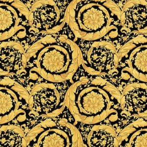 Papeldecor|Moderner floraler Tapete in Grün und Schwarz|Tapeten