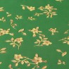 Papeldecor|Papel pintado flores pequeñas metalizado verde y dorado|Papel Pintado