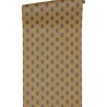 Papeldecor|Kleine Rautentapete ethnischer moderner Stil Ocker und Braun|Tapeten