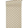 Papeldecor|Papel pintado chic de diseño con un aire étnico moderno marrón claro|Papel Pintado