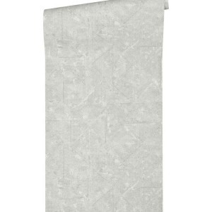 Marburg|Textiltapete Fischgrat Weiß und Beige|Textilimitation 2