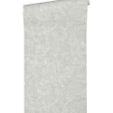 Papeldecor|Moderne Tapete Textiloptik afrikanischer Stil silbergrau|Tapeten