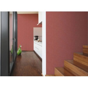 Casadeco|Plain wallpaper textile cotton effect in cactus green|Fabric Imitation 2