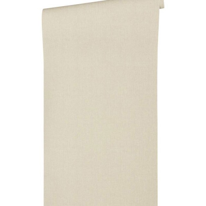 Papeldecor|Elegant plain wallpaper textile effect cream beige|Wallpaper