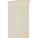 Papeldecor|Elegant plain wallpaper textile effect cream beige|Wallpaper