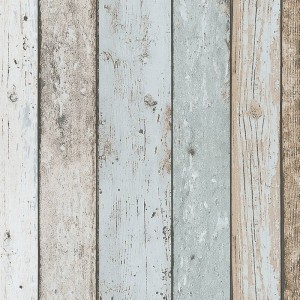 Grandeco|Papel pintado efecto madera 3D beige|Imitacion Madera